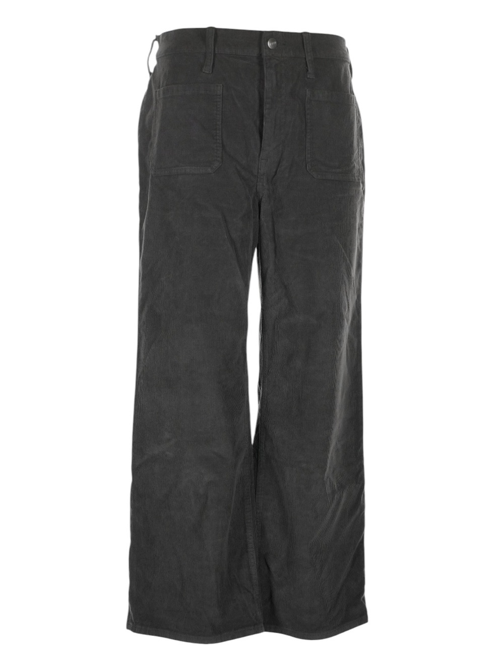 J. Crew Sailor Slim Wide Pant in Stretch Corduroy Size 31 Gray Patch Pockets NWT